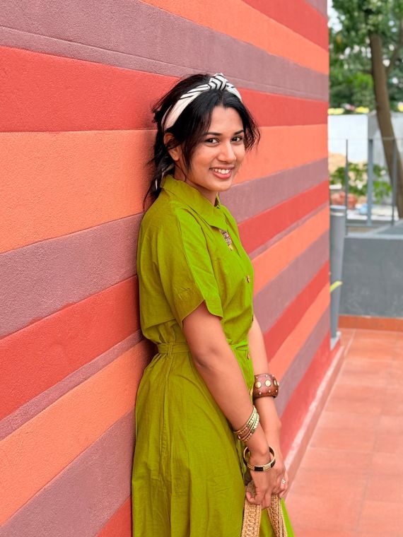 Lime green Maxi Shirt Dress Style with Pockets
